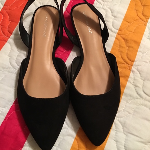 Lane Bryant Shoes - Lane Bryant black slingback shoes